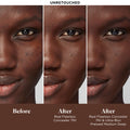 Before and after results of using Laura Mercier Ultra-Blur Pressed Powder variant: Medium Deep