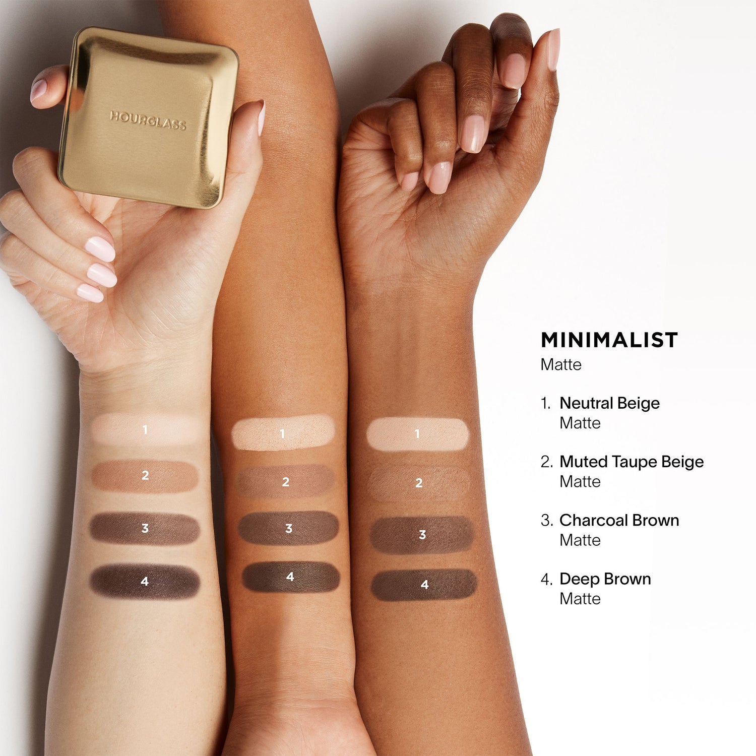 Swatch image of Hourglass Curator Eyeshadow Palette variant: Minimalist