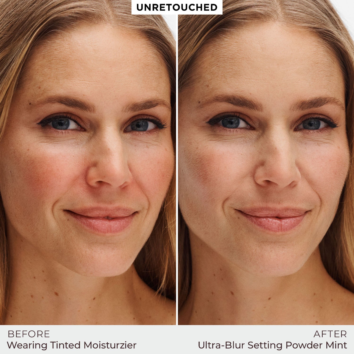 Before and after results of using   variant: Mint