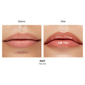Before and after results of using Hourglass Phantom Volumizing Glossy Balm variant: Mist
