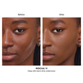 Before and after results of using Hourglass Vanish Airbrush Concealer variant: Mocha 11