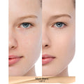 Before and after results of using Nars Natural Radiant Longwear Foundation variant: Mont Blanc L2