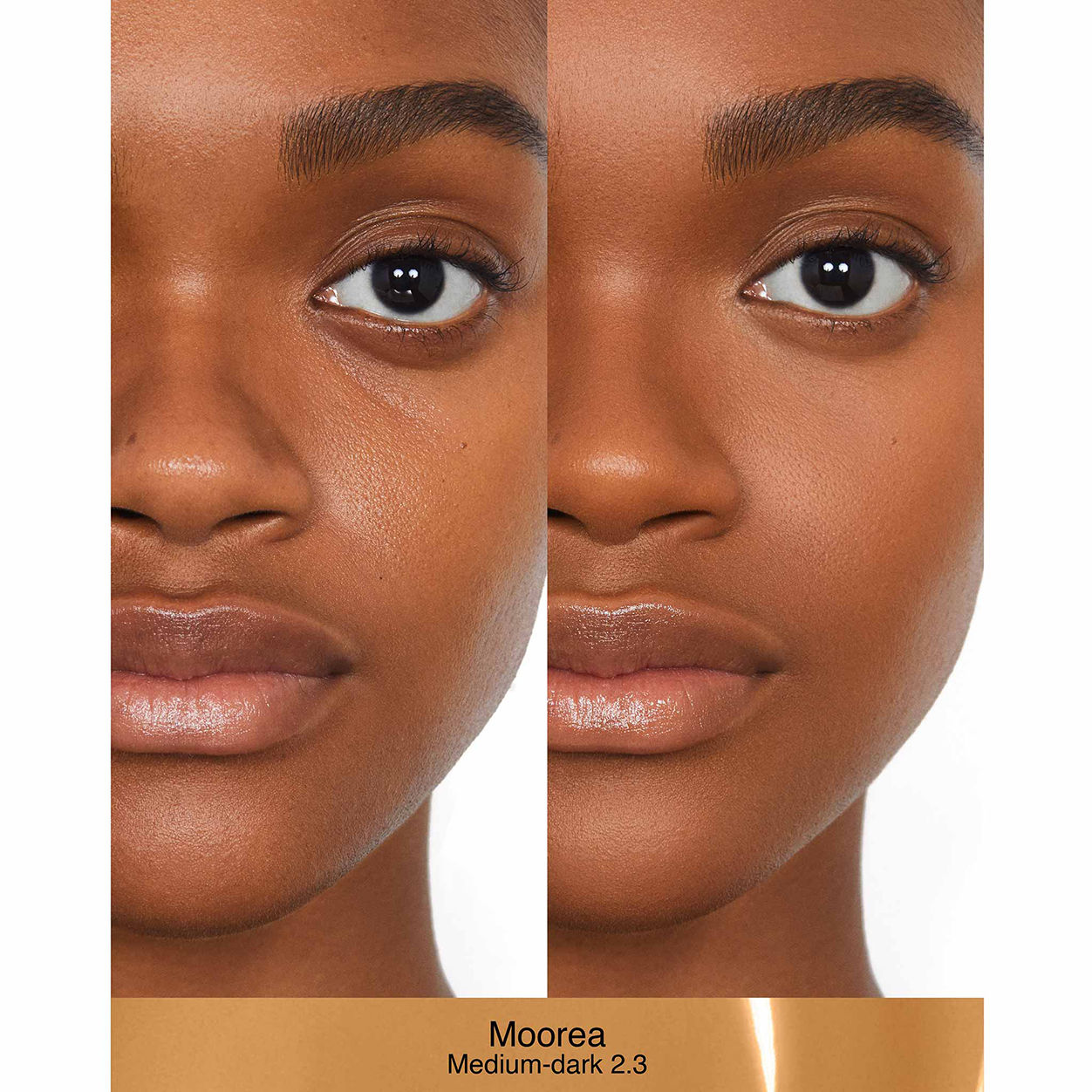 Before and after results of using   variant: Moorea MD2.3