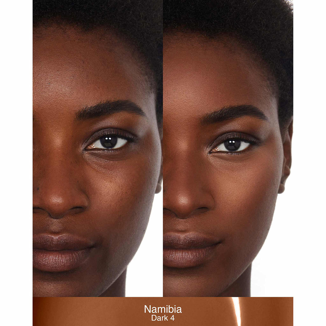 Before and after results of using   variant: Namibia D4