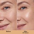 Before and after results of using Laura Mercier Tinted Moisturizer Light Revealer Natural Skin Illuminator Broad Spectrum SPF 25 variant: Natural
