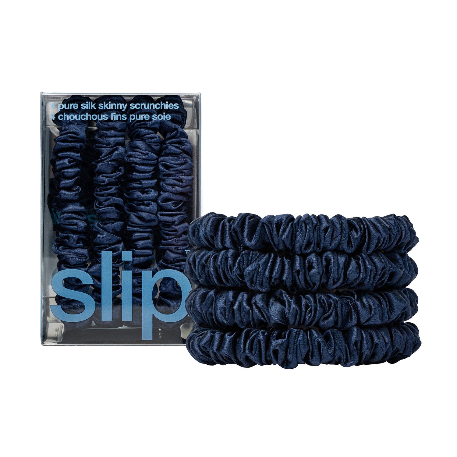 Slip Skinny Scrunchies variant: Navy main image
