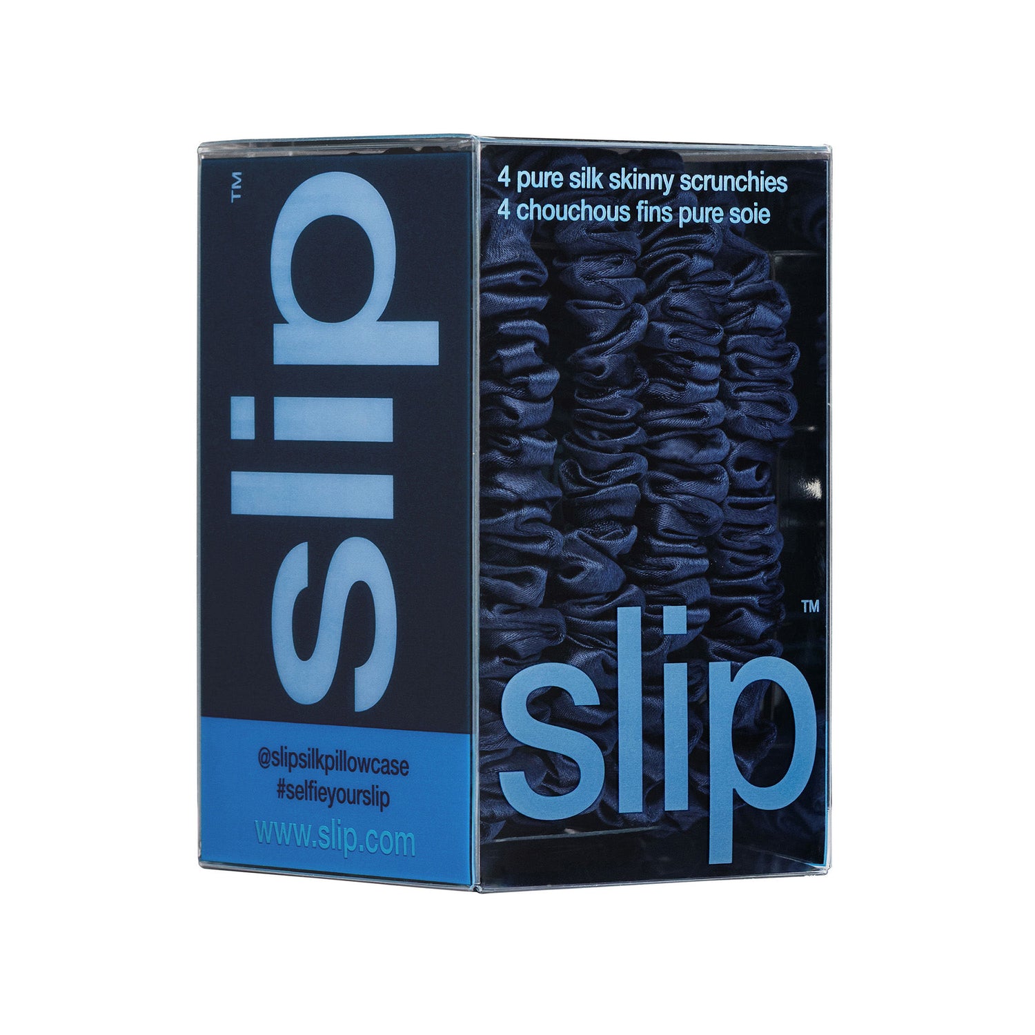 Image of the Slip Skinny Scrunchies variant: Navy box