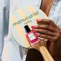 An arm swatch of Manucurist Neon Pink variant: Neon Pink