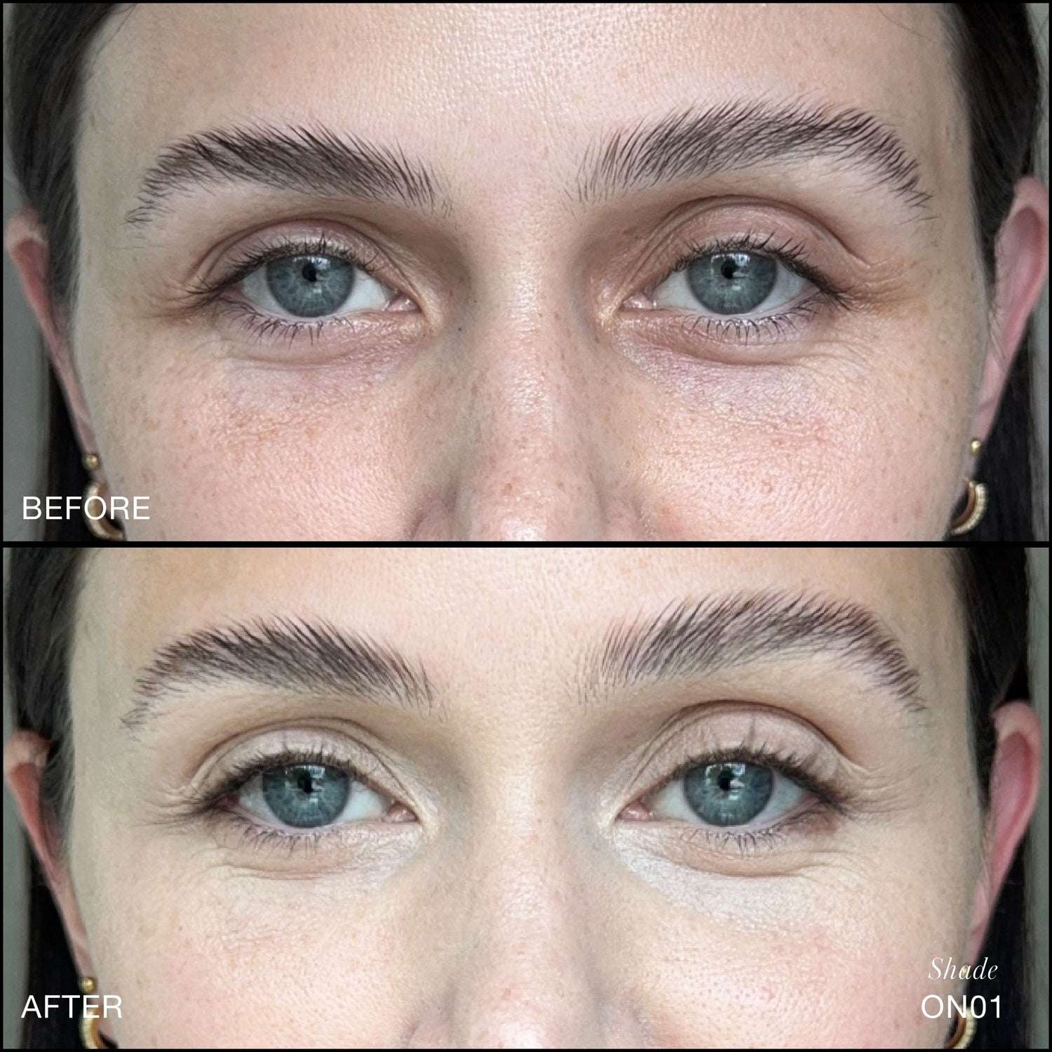 Before and after results of using RMS Beauty ON01 variant: ON01