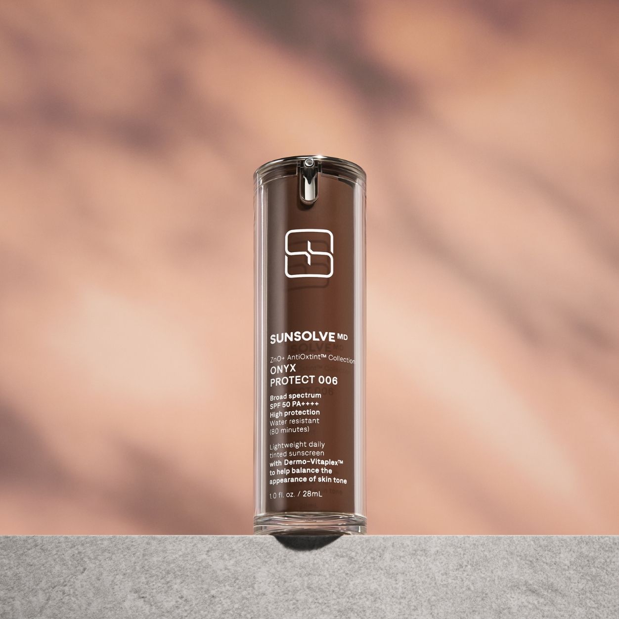 Lifestyle image of SunsolveMD ZnO+ AntiOxtint Onyx Protect 006 SPF 50 variant: Onyx Protect 006