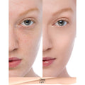 Before and after results of using Nars Natural Radiant Longwear Foundation variant: Oslo L1