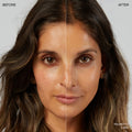 Before and after results of using Ogee Sculpted Complexion Stick variant: Palmetto 2.80N