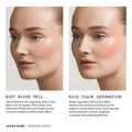 Before and after results of using Pat McGrath Labs Divine Blush: Legendary Glow Color Balm variant: Paradise Peony