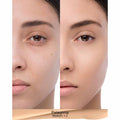 Before and after results of using Nars Natural Radiant Longwear Foundation variant: Patagonia M1.2