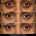 Before and after results of using Bobbi Brown Under Eye Corrector variant: Peach