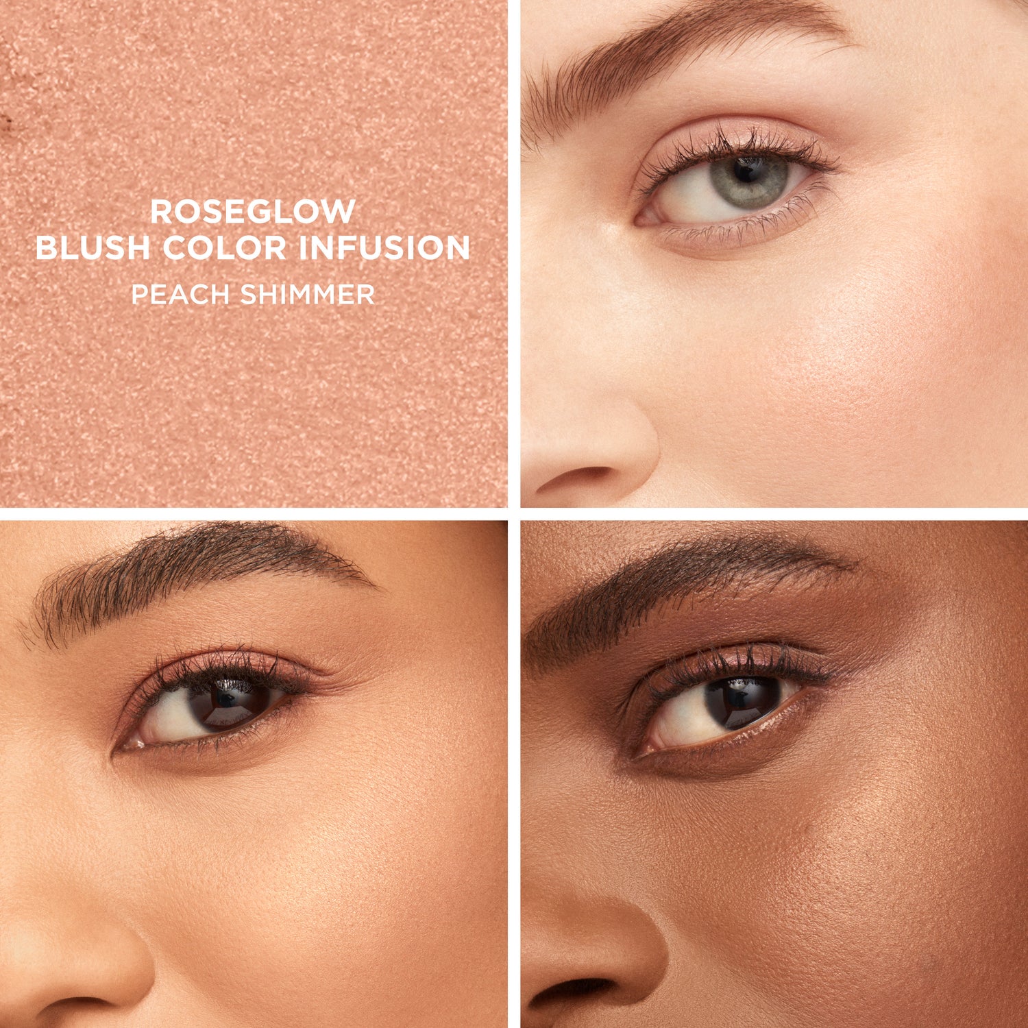 Model image of Laura Mercier RoseGlow Blush Color Infusion variant: Peach Shimmer