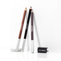 Lifestyle image of RMS Beauty Straight Line Kohl Eye Pencil Definition variant: Plum