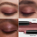 Model image of Bobbi Brown Dual-Ended Long-Wear Waterproof Cream Eyeshadow Stick variant: Radiant Rose / Brazen