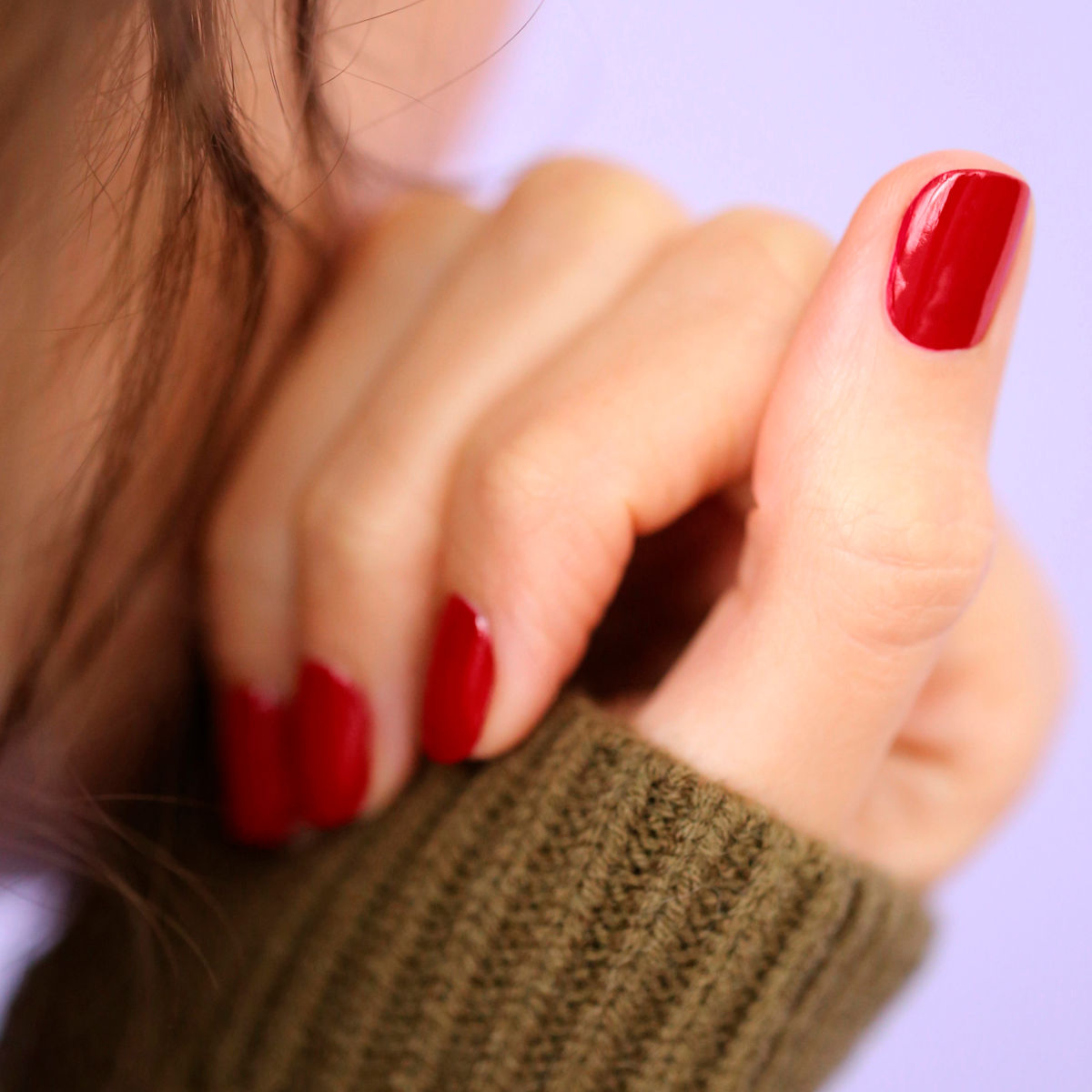 An arm swatch of Manucurist Red Cherry variant: Red Cherry