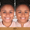 Before and after results of using   variant: Rich