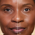 Before and after results of using Bobbi Brown Vitamin Enriched Hydrating Skin Tint SPF 15 with Hyaluronic Acid variant: Rich 2
