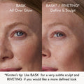 Before and after results of using Kjaer Weis Matte Cream Bronzer Refill variant: Riveting
