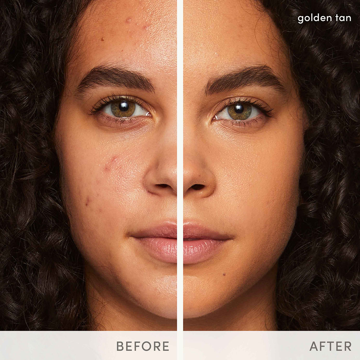 Before and after results of using Jane Iredale PurePressed Base Mineral Foundation Refill SPF 20/15 variant: Riviera SPF 20