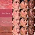 A shade comparison of   variant: Rose Quartz