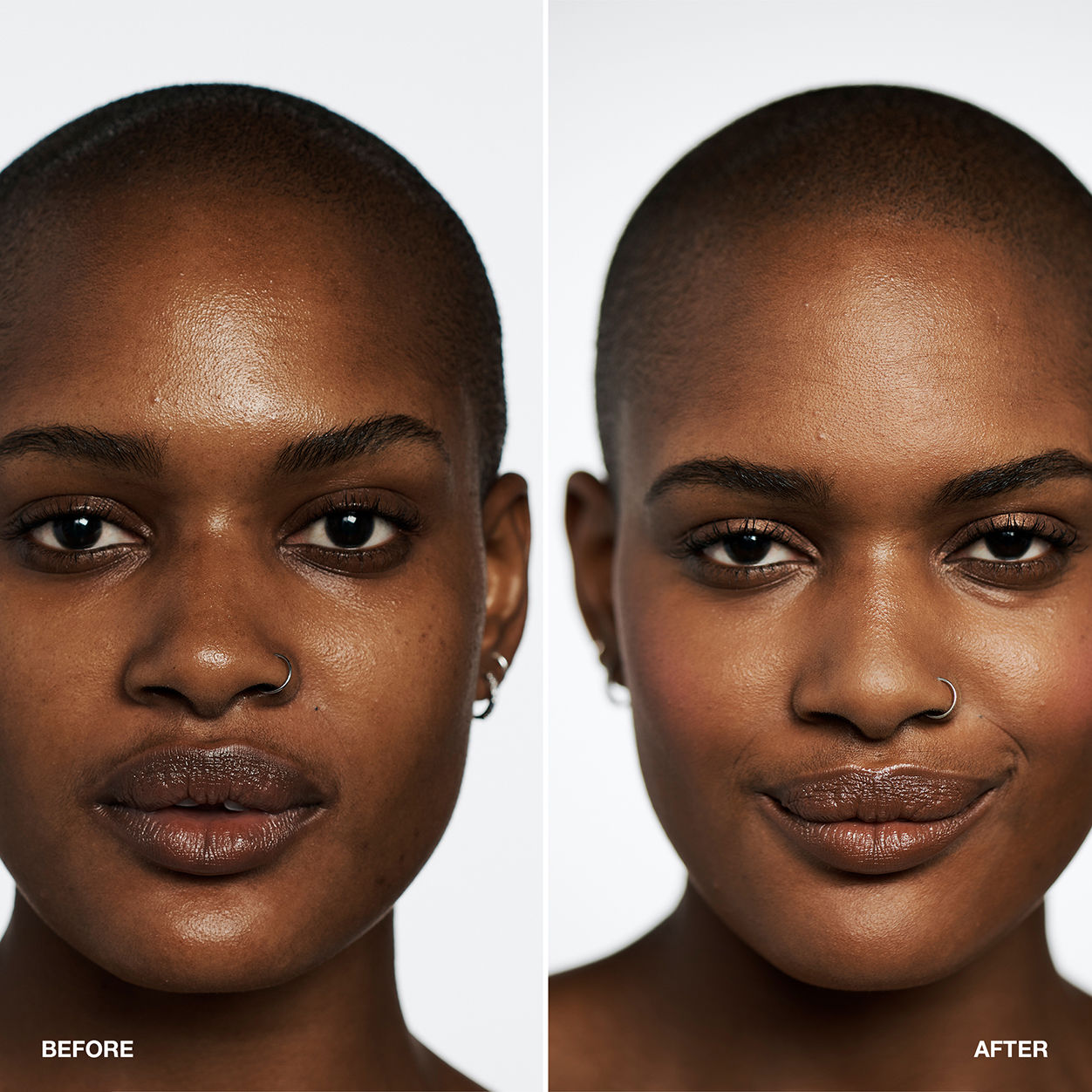 Before and after results of using Clinique Even Better Makeup Broad Spectrum SPF 15 variant: SPICE