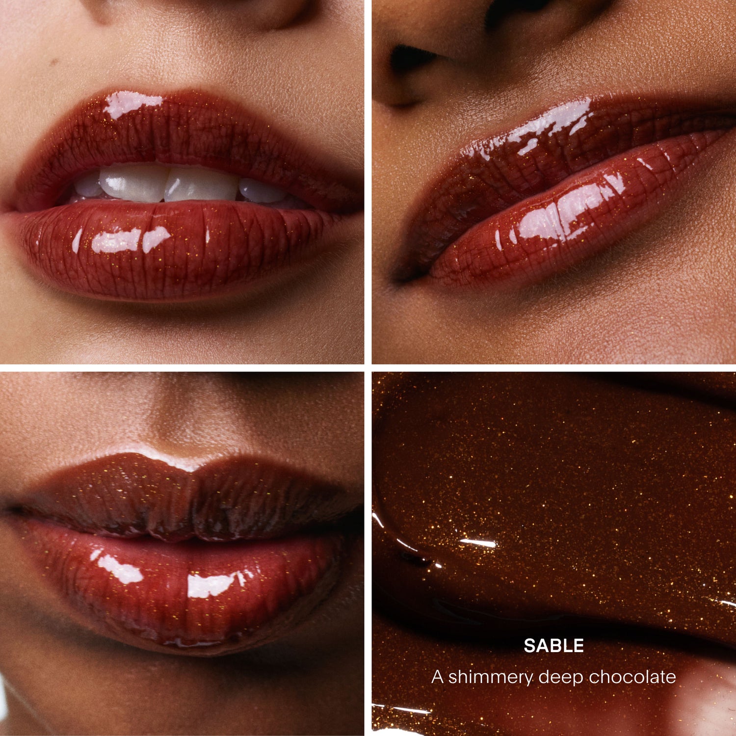 Model image of U Beauty The Plasma Lip Compound Tinted variant: Sable