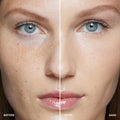 Before and after results of using Bobbi Brown Intensive Serum Foundation SPF 40/30 variant: Sand