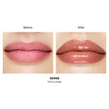 Before and after results of using Hourglass Phantom Volumizing Glossy Balm variant: Sense