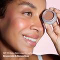 Model image of Odacité SPF 50 Color Balm variant: Sienna Rose