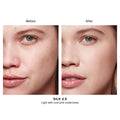 Before and after results of using Hourglass Vanish Airbrush Concealer variant: Silk 2.5