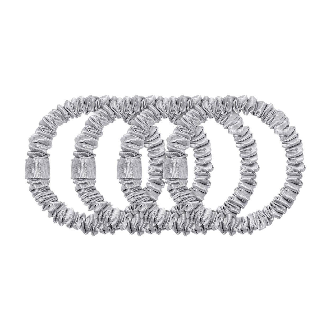 Image of an open Slip Skinny Scrunchies variant: Silver