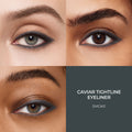 A shade comparison of Laura Mercier Caviar Tightline Eyeliner variant: Smoke