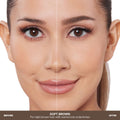 Before and after results of using Anastasia Beverly Hills Soft Brown variant: Soft Brown