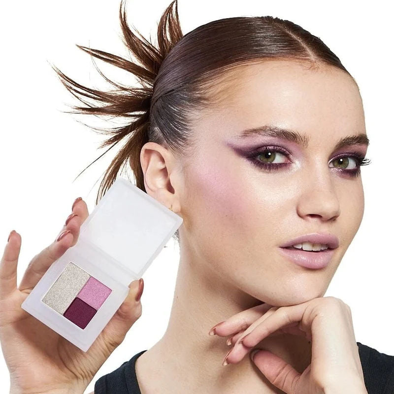 Model image of Neen Pretty Shady Pressed Pigment Trio variant: Soho Trio