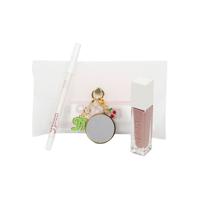 Silicone Bag + Charms Lip Gloss and Liner Combo (Limited Edition)