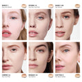 Before and after results of using Hourglass Vanish Airbrush Concealer variant: Stone 1.3