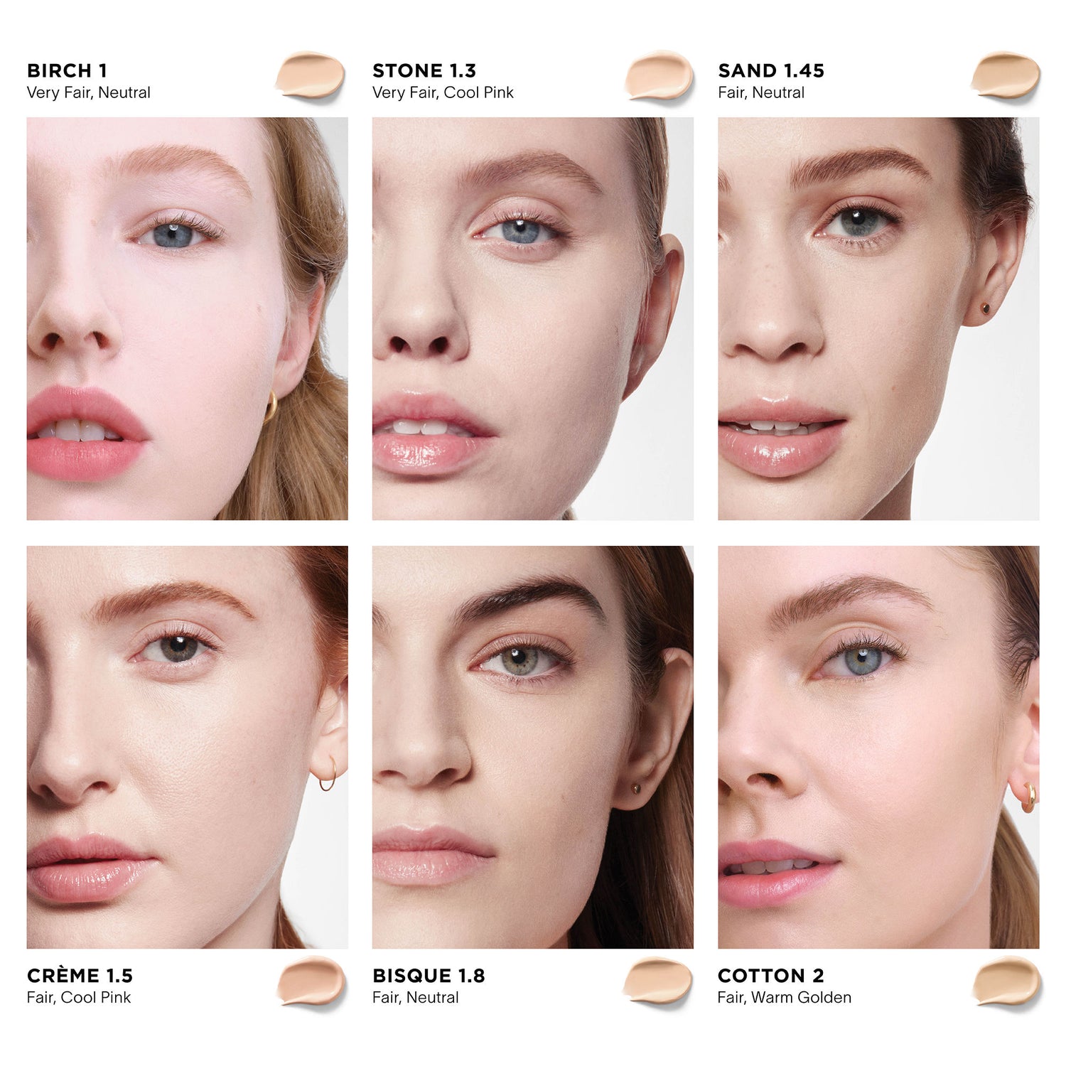 Before and after results of using Hourglass Vanish Airbrush Concealer variant: Stone 1.3