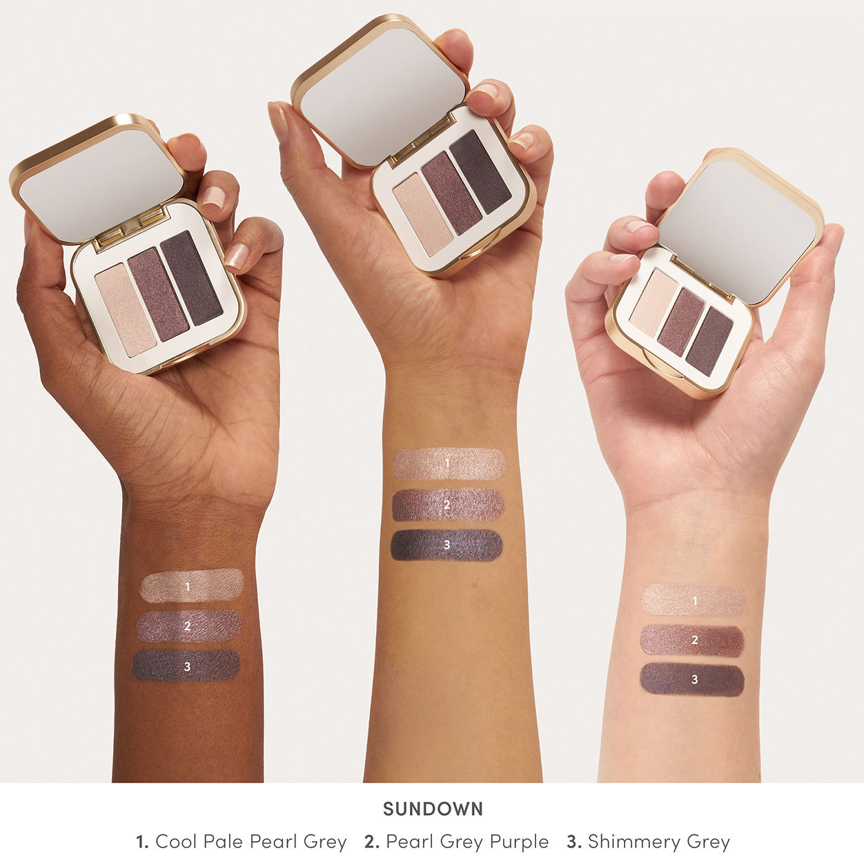 Swatch image of Jane Iredale PurePressed Eye Shadow Triple variant: Sundown