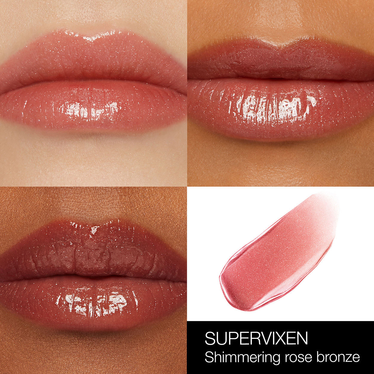 Model image of Nars Afterglow Lip Shine variant: Supervixen