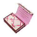 Image of an open Slip Pure Silk Queen Pillowcase with Lace Trim (Limited Edition) variant: Sweet Cherry