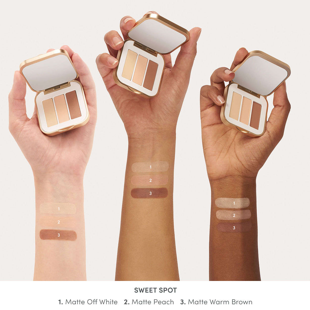 Swatch image of Jane Iredale PurePressed Eye Shadow Triple variant: Sweet Spot