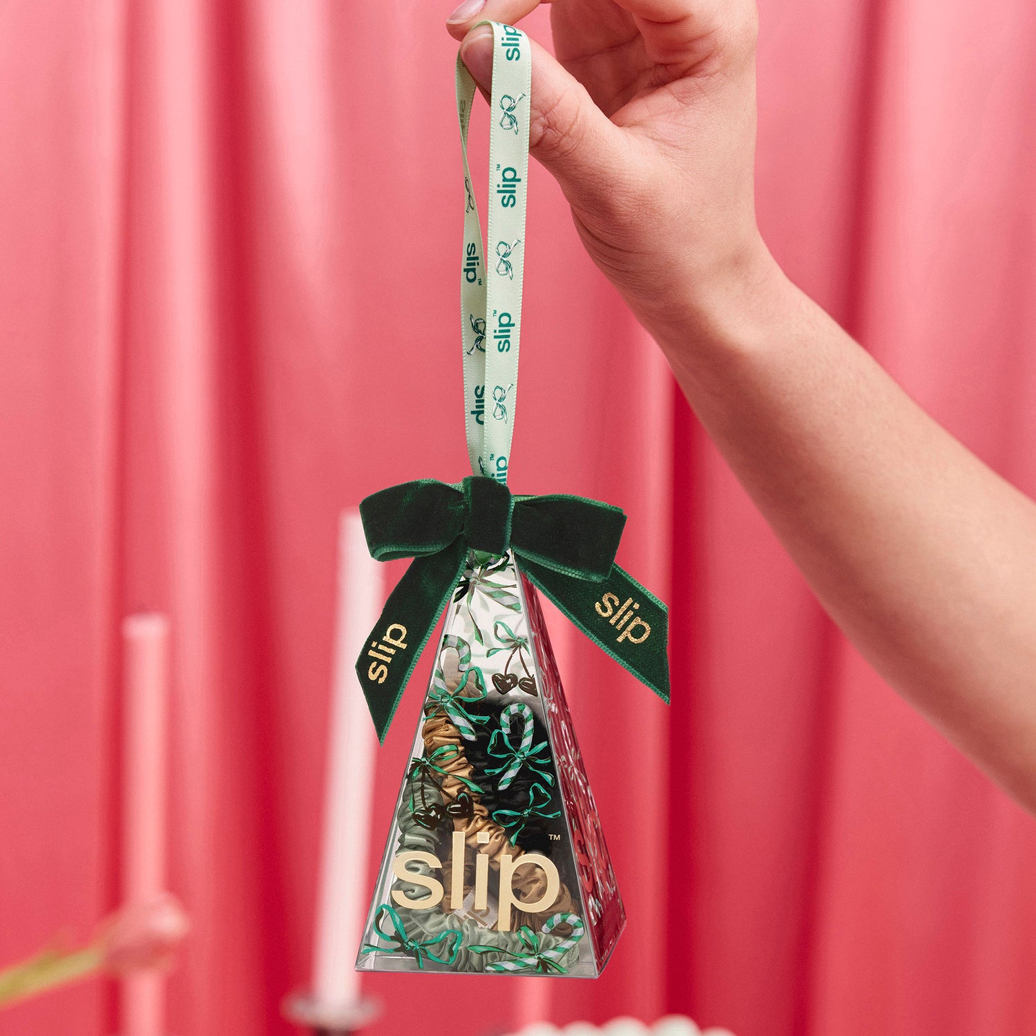Image of the Slip Pure Silk Skinny Scrunchie Ornament (Limited Edition) variant: Sweetie Pie box