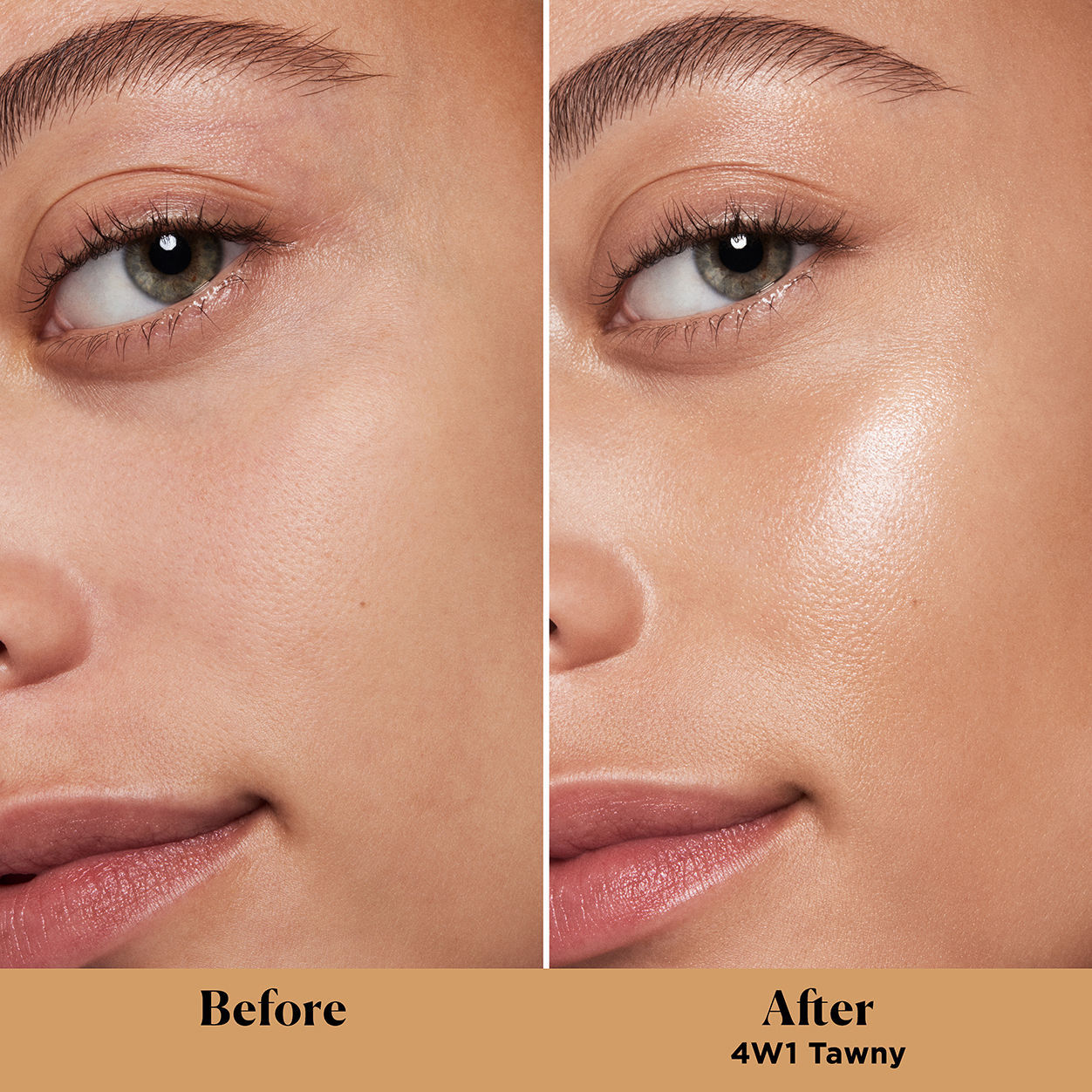 Before and after results of using Laura Mercier Tinted Moisturizer Light Revealer Natural Skin Illuminator Broad Spectrum SPF 25 variant: Tawny