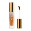 Ogee Complexion Perfecting Concealer tube with a gold cap and a matching applicator wand showing a brown doe-foot tip.