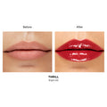 Before and after results of using Hourglass Phantom Volumizing Glossy Balm variant: Thrill
