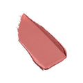 A diagonal swatch of Jane Iredale ColorLuxe Hydrating Cream Lipstick in a muted mauve shade with a satin finish.